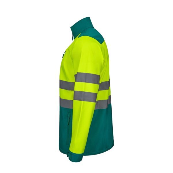 VL HESTIA. Two-tone soft shell jacket (280g/m²), in polyester (96%) and elastane (4%)