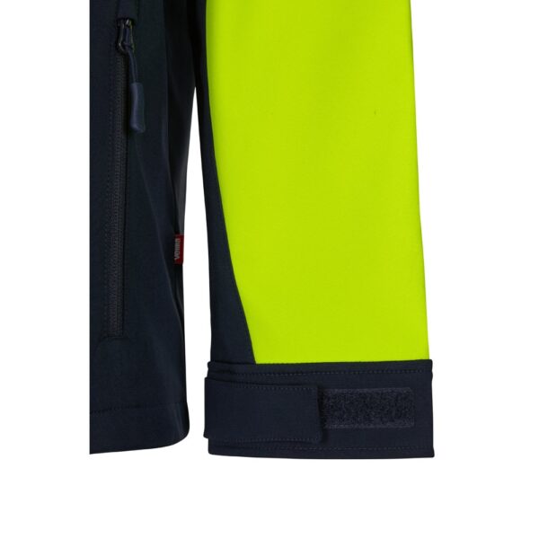 36145_204-f VL HESTIA LARGE. Two-tone soft shell jacket (280g/m²), with fleece lining and TPU membrane, in polyester (96%) and elastane (4%)