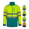 36145_set VL HESTIA LARGE. Two-tone soft shell jacket (280g/m²), with fleece lining and TPU membrane, in polyester (96%) and elastane (4%)