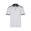 36148_106 VL VELES. Two-tone stretch piqué polo shirt (200g/m²) with short sleeves, in polyester (96%) and elastane (4%)
