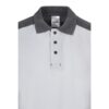 36148_106-e VL VELES. Two-tone stretch piqué polo shirt (200g/m²) with short sleeves, in polyester (96%) and elastane (4%)