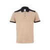 36148_131 VL VELES. Two-tone stretch piqué polo shirt (200g/m²) with short sleeves, in polyester (96%) and elastane (4%)