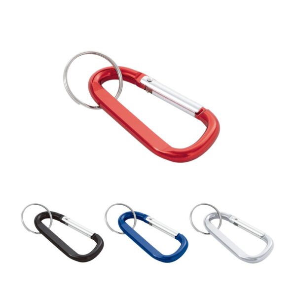 58823_set MATTHEW. Aluminium carabiner with keyring