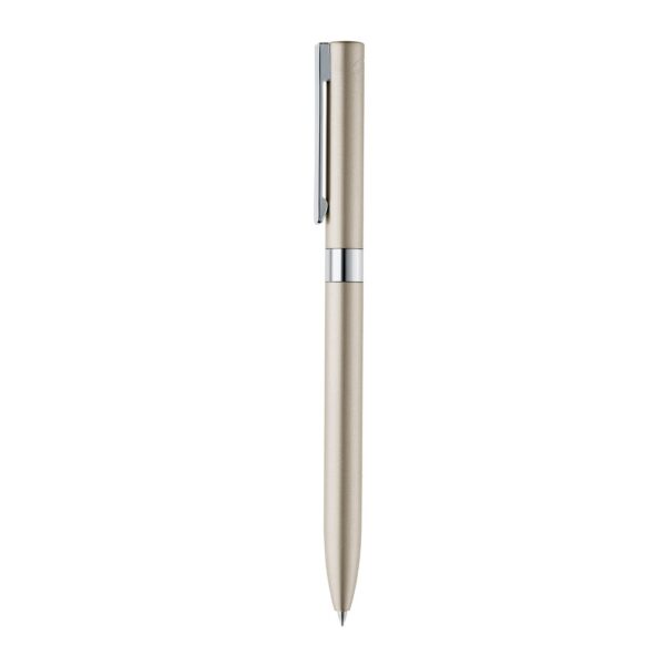 CLARE. Recycled aluminium (100% rAL) twist action ball pen with clip