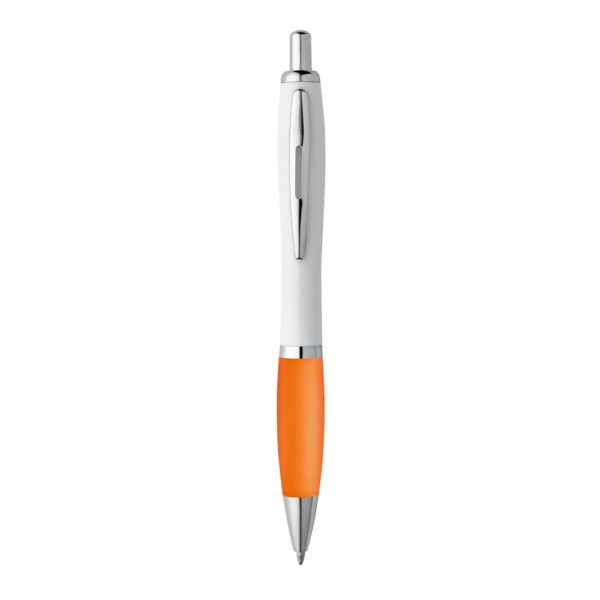 MOVE BK. ABS ball pen with clip and metal trim