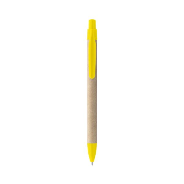 REMI. Ballpoint pen made from 100% recycled paper with clip