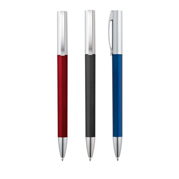 ELBE. Twist action ball pen with metal clip