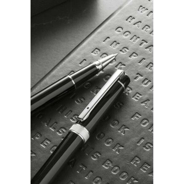 DOURO. Metal rollerball and ballpoint set with clip