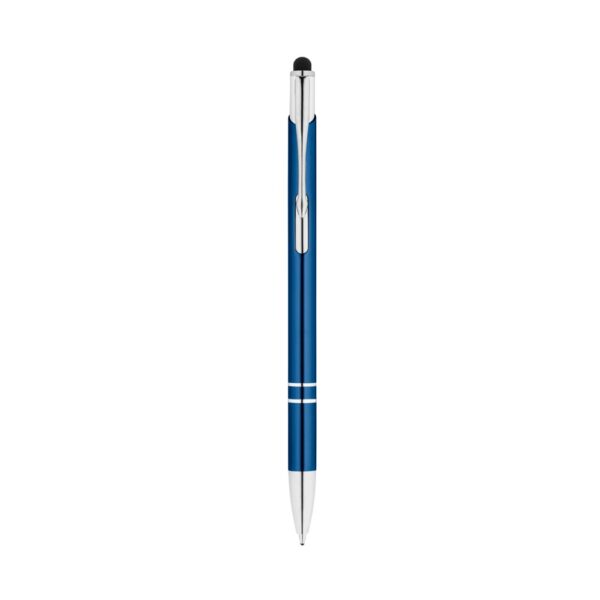 GALBA. Aluminium ball pen with touch tip and clip
