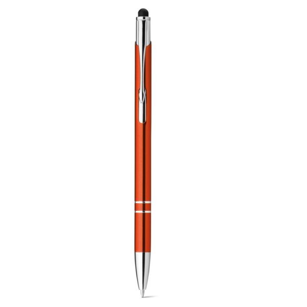 GALBA. Aluminium ball pen with touch tip and clip