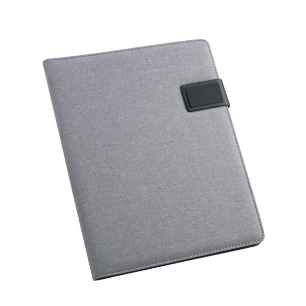 92067_123 RIORDAN. A4 folder in imitation linen and PU with lined pages