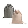 92076_set GIBRALTAR. Recycled cotton gift bag (70%) and polyester (30% rPET) (140 g/m²)