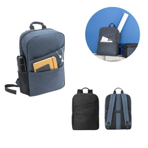 REPURPOSE BACKPACK. 15'6'' laptop backpack in 600D recycled polyester