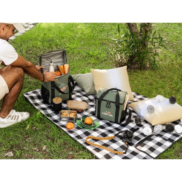 ROMA L. Thermal backpack padded in recycled polyester 600D ripstop 16 L