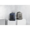 DIVERGENT BACKPACK I. 15'6" Laptop backpack in denim and PU