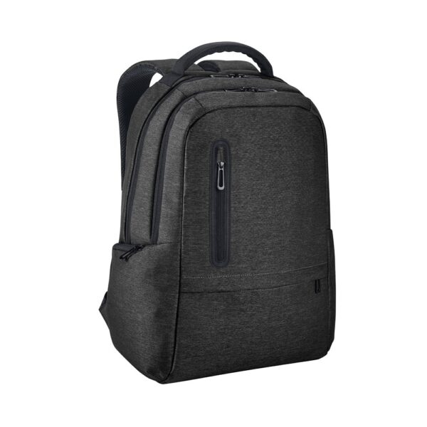 RE-BOSTON. 2Tone recycled nylon waterproof laptop backpack with 210D recycled polyester compartment
