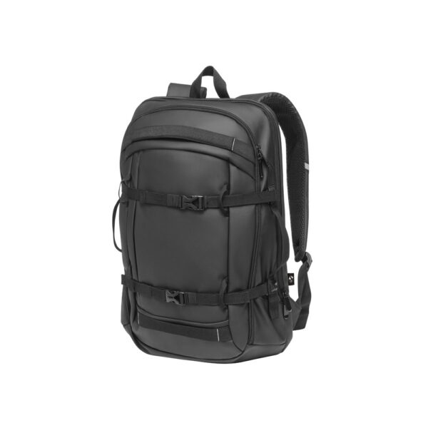 92363_103 KAMPALA. Laptop backpack in 900D, high-density recycled polyester, with water-resistant coating and 210D recycled polyester lining 17'3"