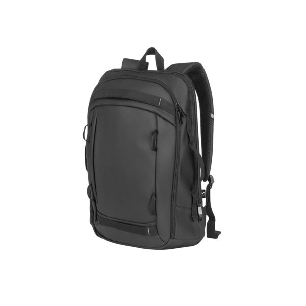 92363_103-d KAMPALA. Laptop backpack in 900D, high-density recycled polyester, with water-resistant coating and 210D recycled polyester lining 17'3"
