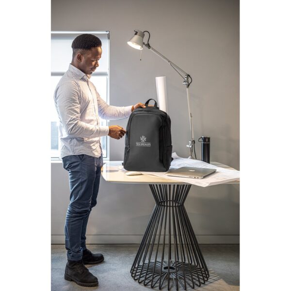 92378_amb DRAMMEN. Laptop backpack in high-density 600D recycled polyester