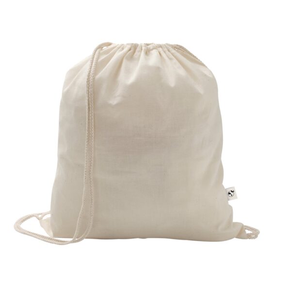 92392_150 SALAMANCA. Drawstring bag in recycled cotton (70%) and polyester (30% rPET) (150 g/m²)