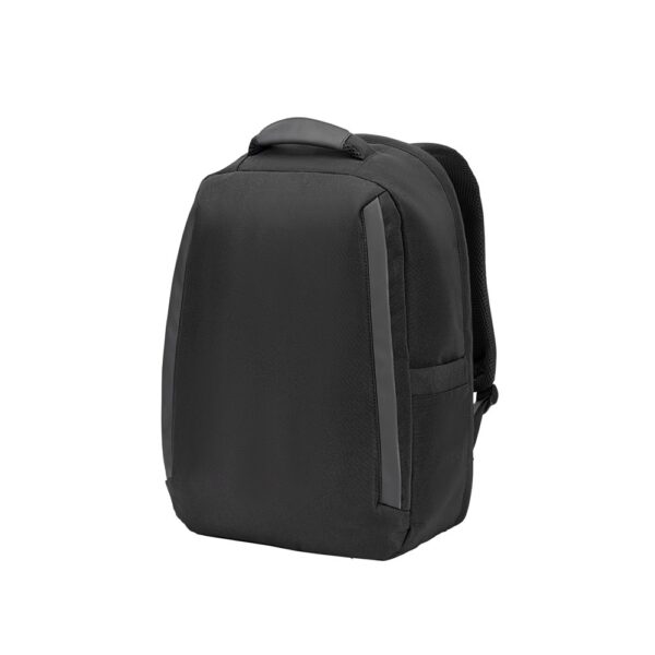 YANGON BPACK. Anti-theft backpack, in twill with water-repellent coating and high-density 600D recycled polyester, for 17'3" laptop