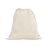 BELIZE. 100% organic cotton drawstring bag (140 g/m²)