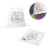DRAWS. Children's drawstring bag for colouring (80 g/m²)
