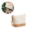 92735_set BLANCHETT. 100% cotton and cork toiletry bag