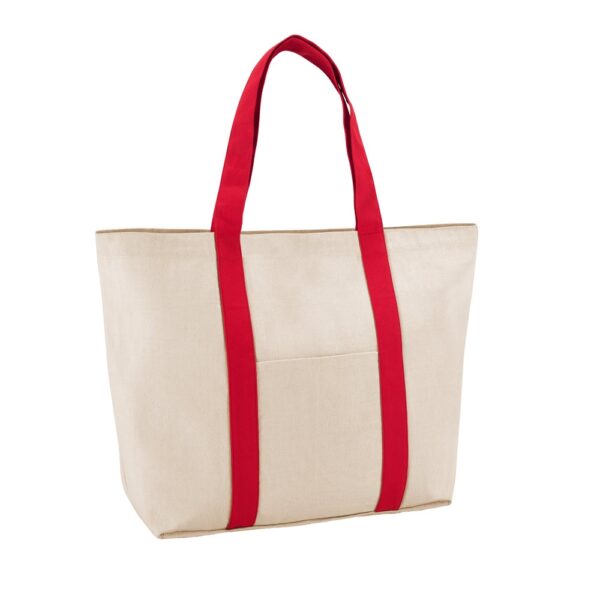 92824_105 VILLE. 100% cotton canvas bag with front and inside pocket (280 g/m²)