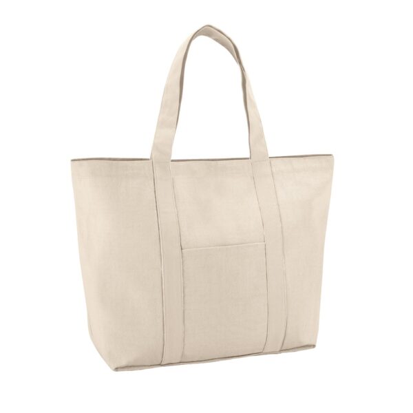 92824_150 VILLE. 100% cotton canvas bag with front and inside pocket (280 g/m²)