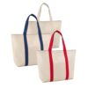 92824_set VILLE. 100% cotton canvas bag with front and inside pocket (280 g/m²)