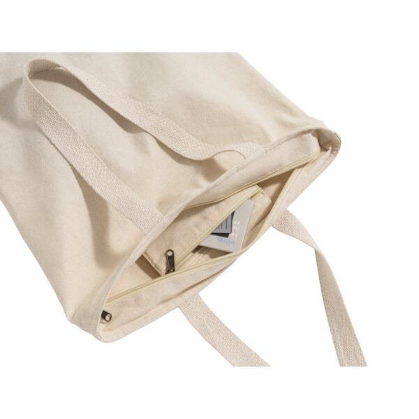 HACKNEY. 100% cotton bag with zipper (280 g/m²)