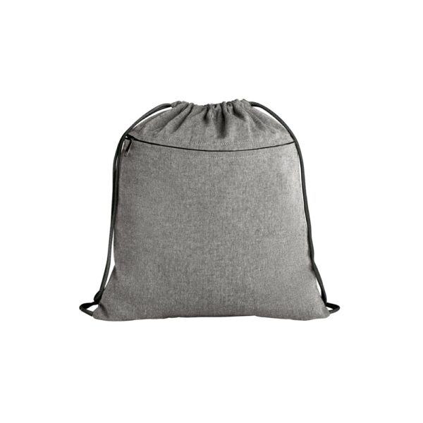 CHANCERY. Drawstring bag in recycled cotton (70%), polyester (30% rPET) (140 g/m²)