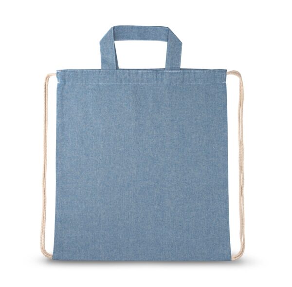 RISSANI. Drawstring bag with recycled cotton (70%) and polyester (30% rPET) (140 g/m²)