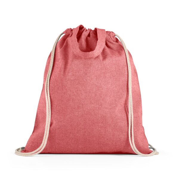 RISSANI. Drawstring bag with recycled cotton (70%) and polyester (30% rPET) (140 g/m²)