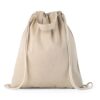 RISSANI. Drawstring bag with recycled cotton (70%) and polyester (30% rPET) (140 g/m²)