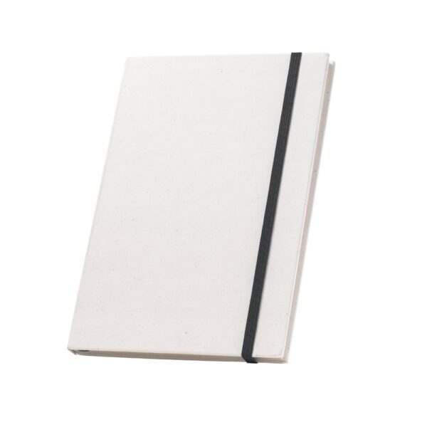 MILKY. A5 notebook with rigid cover in 100% recycled paper