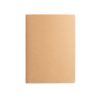 ALCOTT A4. A4 notepad with Kraft paper cover (250 g/m²) and plain pages