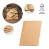 ALCOTT A4. A4 notepad with Kraft paper cover (250 g/m²) and plain pages