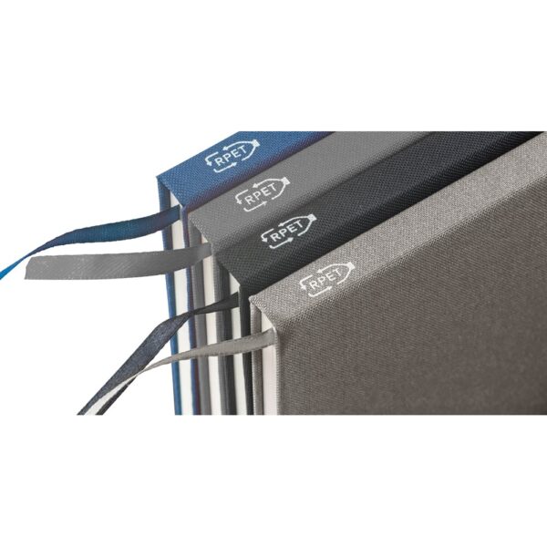 93276_c BOYD. A5 notebook in recycled polyester (100% rPET) with lined sheets