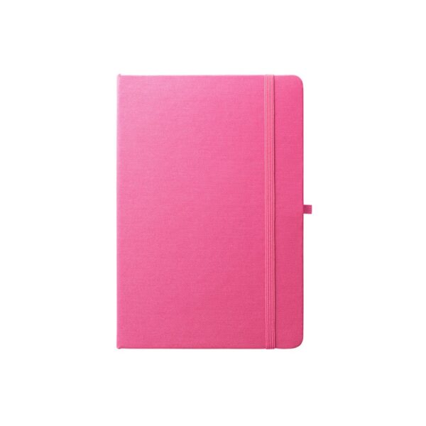 ANNE. A5 notebook in recycled polyester (100% rPET) with lined pages