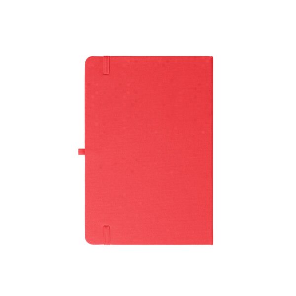 ANNE. A5 notebook in recycled polyester (100% rPET) with lined pages