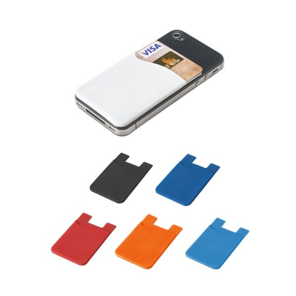 SHELLEY. Silicone smartphone card holder