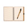 93485_160-c DICKENS A5. A5 spiral notebook in bamboo with 100% recycled paper