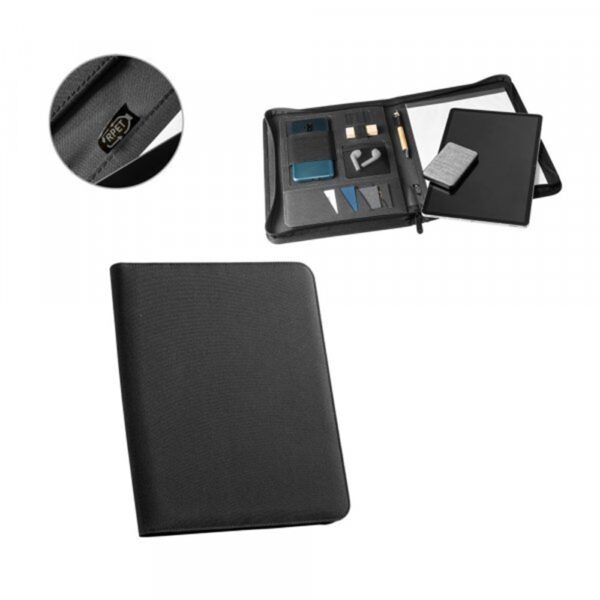 EMERGE FOLDER. A4 folder in recycled polyester (100% rPET) 300D with zipper