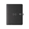 EMERGE A5 FOLDER. A5 folder in 300D recycled polyester (100% rPET) with wireless charger