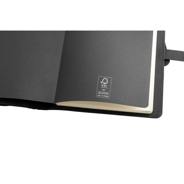 EMERGE A5 FOLDER. A5 folder in 300D recycled polyester (100% rPET) with wireless charger