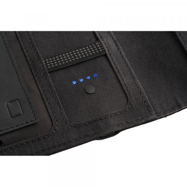 EMERGE A5 FOLDER. A5 folder in 300D recycled polyester (100% rPET) with wireless charger