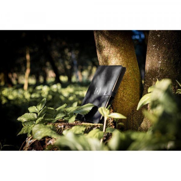 EMERGE A5 FOLDER. A5 folder in 300D recycled polyester (100% rPET) with wireless charger