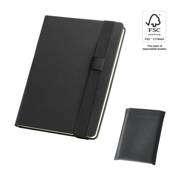 SHAKESPEARE. A5 notepad in PU with smooth ivory-colored sheets